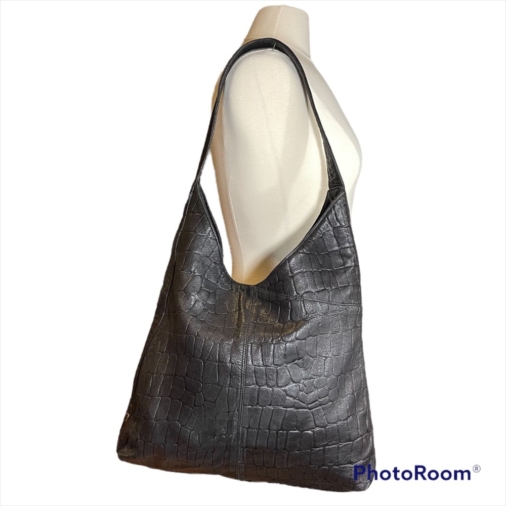 Lauren Merkin black genuine leather shoulder bag